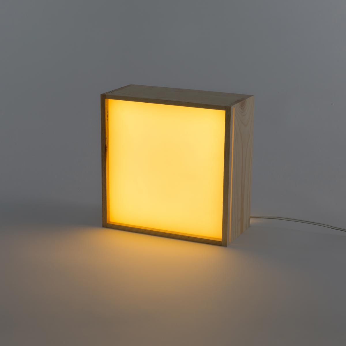 LOVE LED wooden table lamp