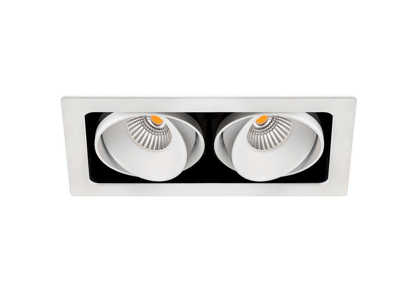 TWIST DOUBLE LED adjustable spotlight