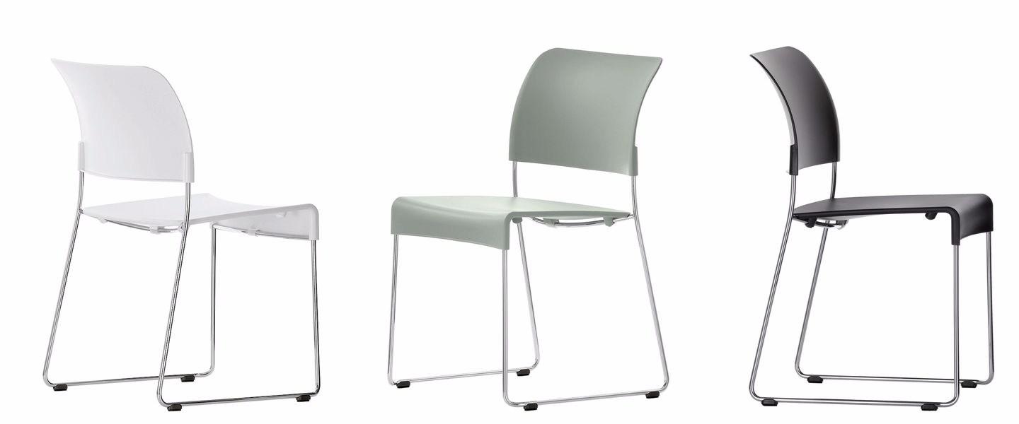 SIM Sled base stackable polypropylene chair