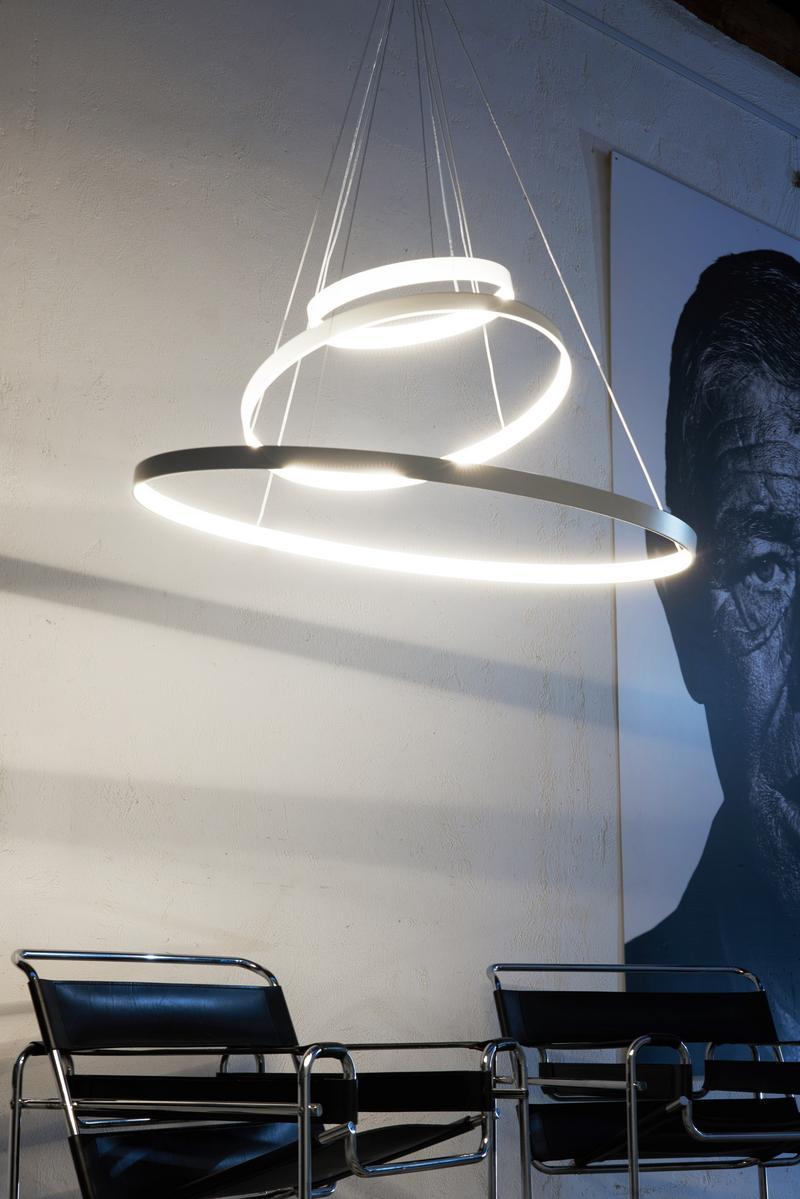 RINGS ORIZZONTALE LED aluminium pendant lamp