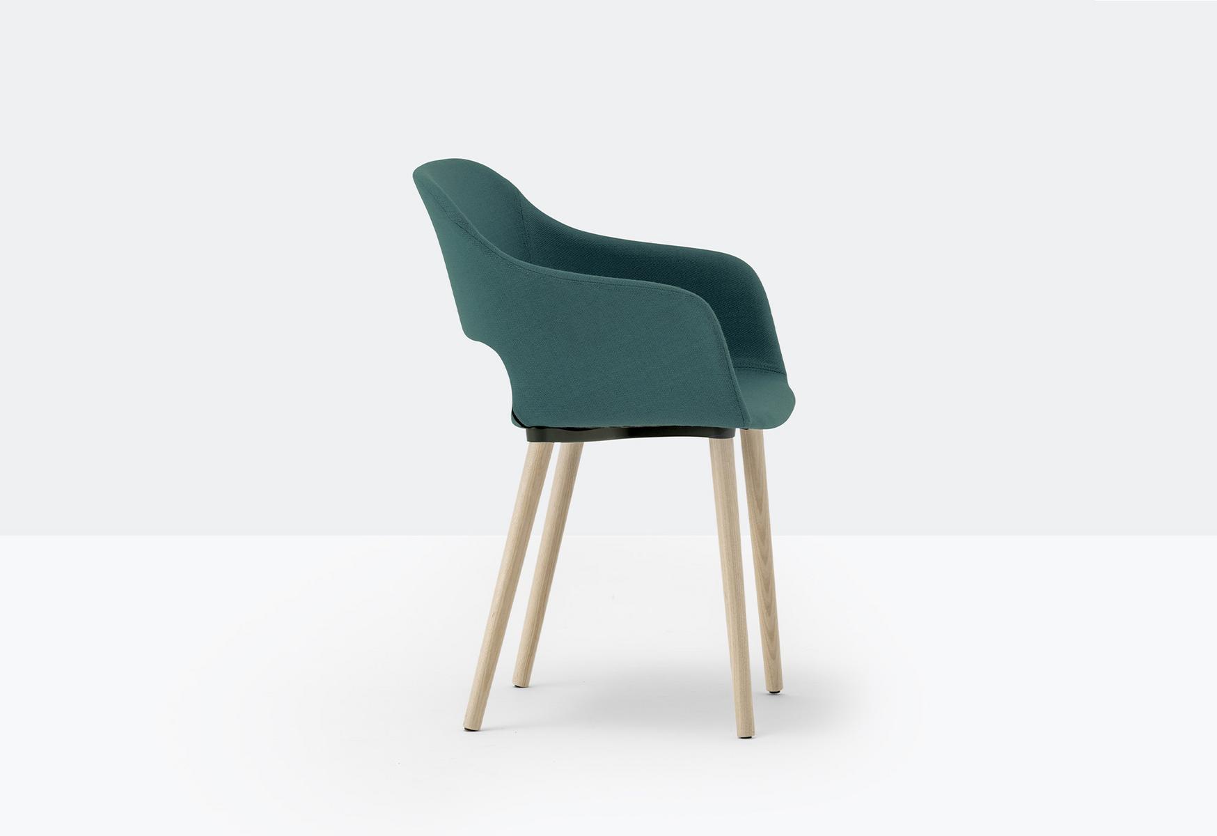 BABILA 2756 Upholstered fabric chair with armrests
