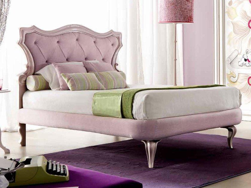 GIUSY Full size bed with upholstered headboard