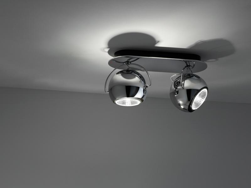 BELUGA STEEL Adjustable ceiling lamp