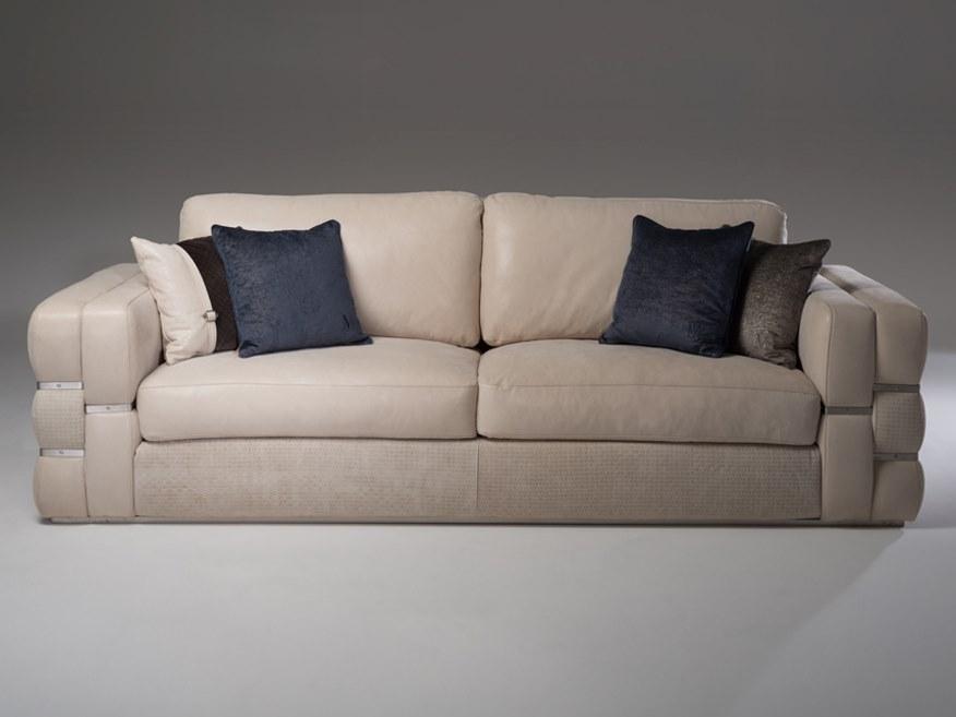 OLA 3 seater leather sofa