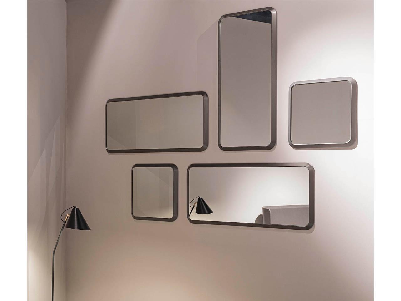 MILANO Square wall-mounted mirror
