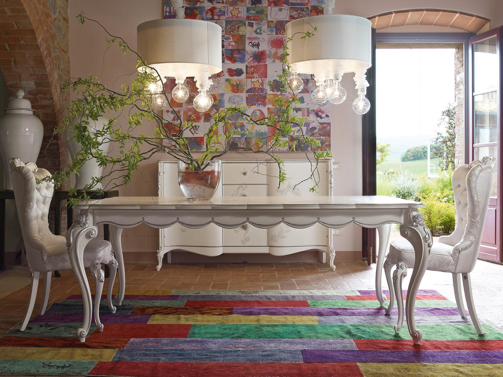 ALICE / CAPRI Extending rectangular dining table