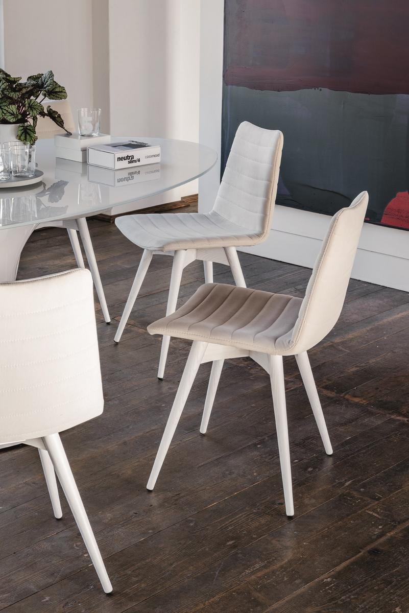 COVER L Upholstered leather chair