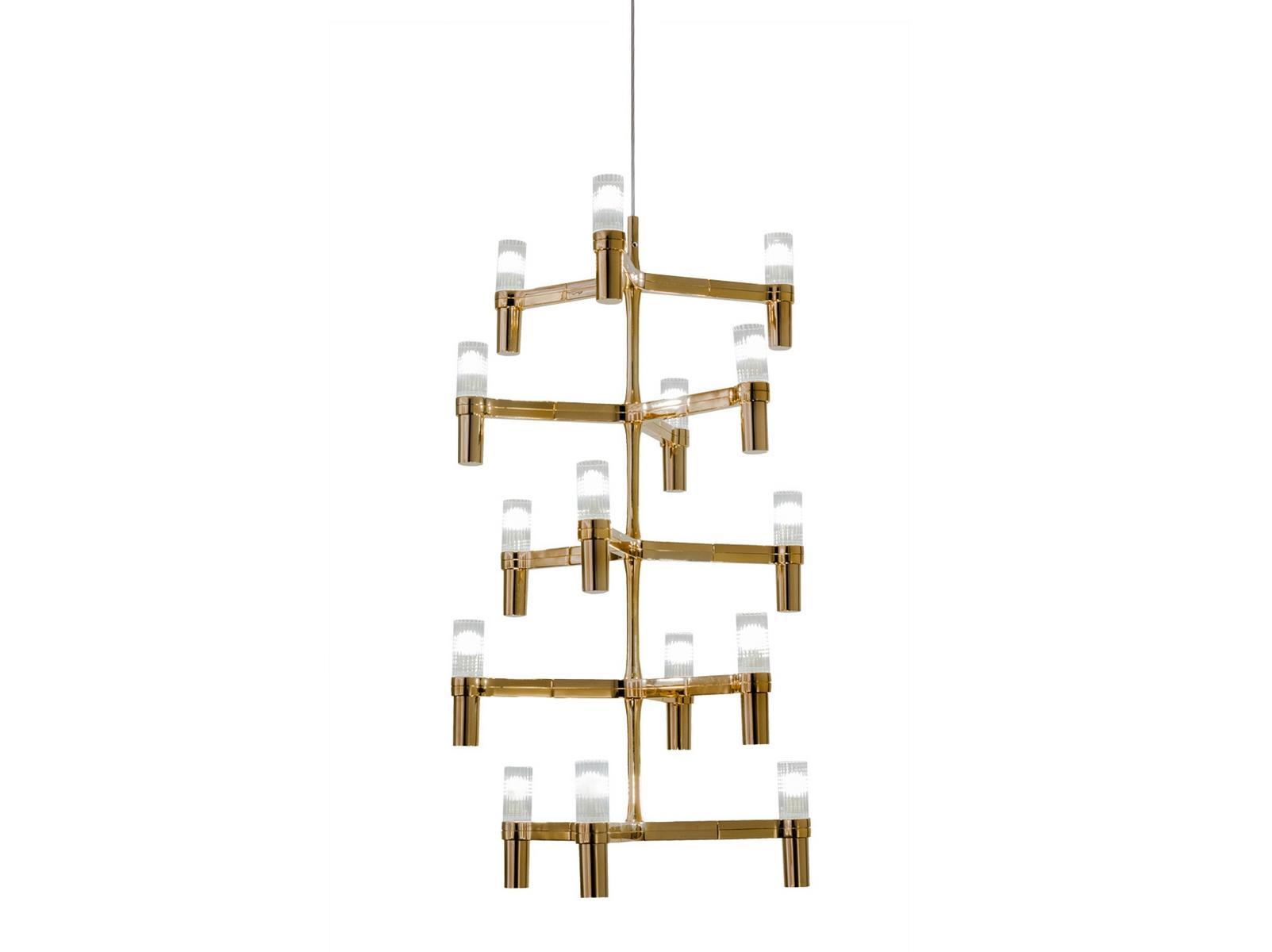CROWN MULTI Die cast aluminium chandelier