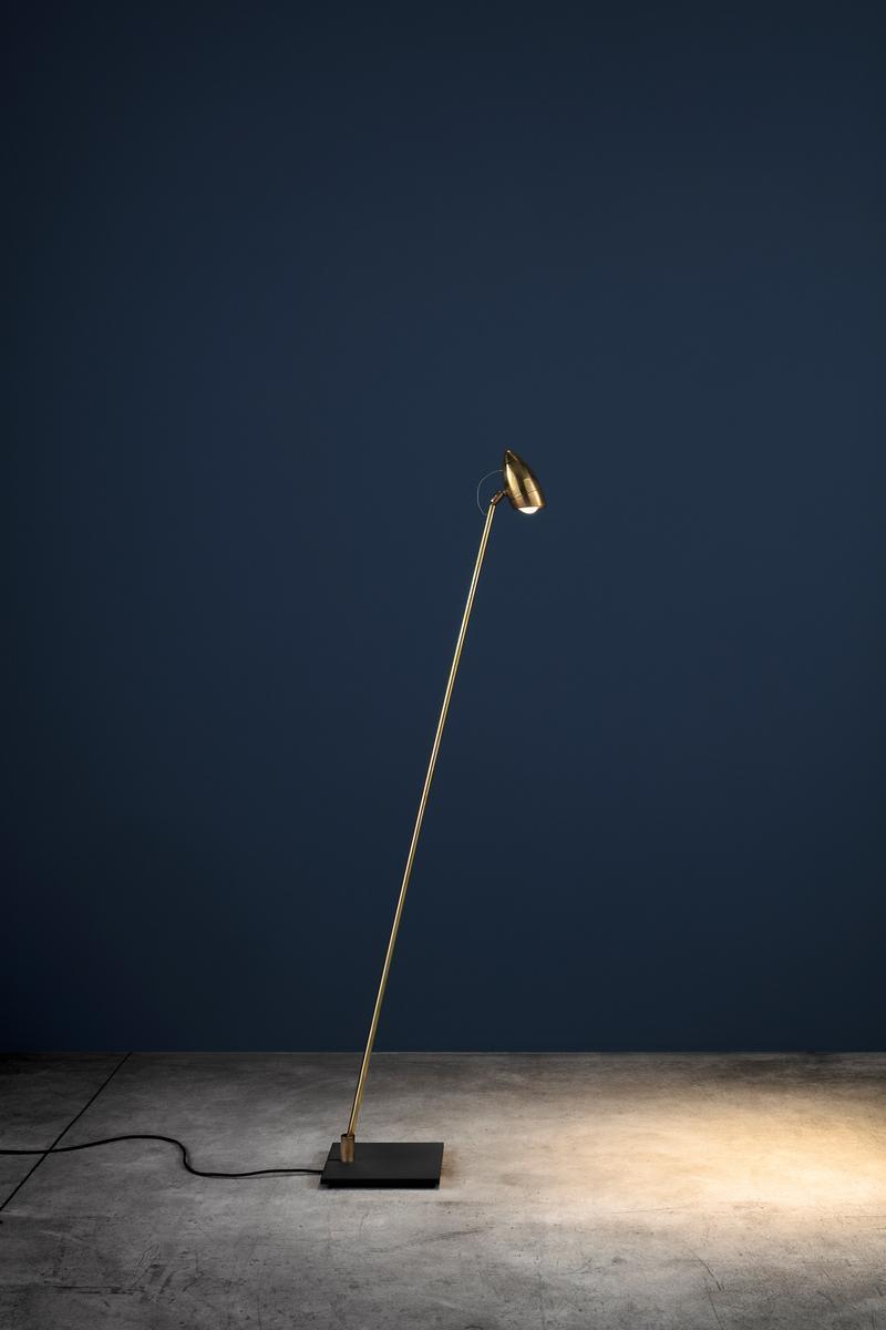 CICLOITALIA F LED brass floor lamp