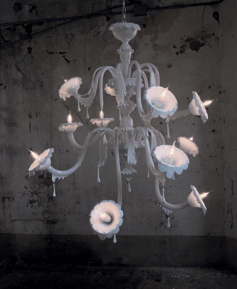 AU REVOIR Glass chandelier AU REVOIR Glass chandelier