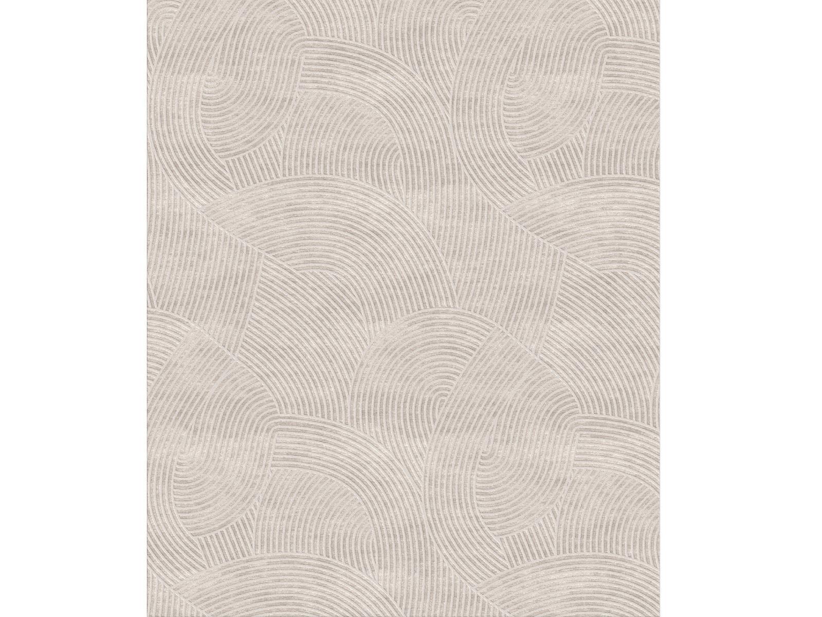 ZEN Solid-color rectangular wool and bamboo silk rug