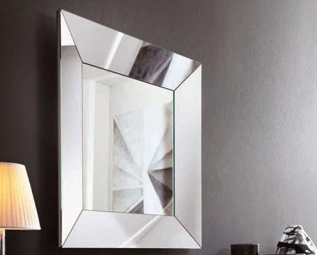 TRAPEZIO Square framed mirror