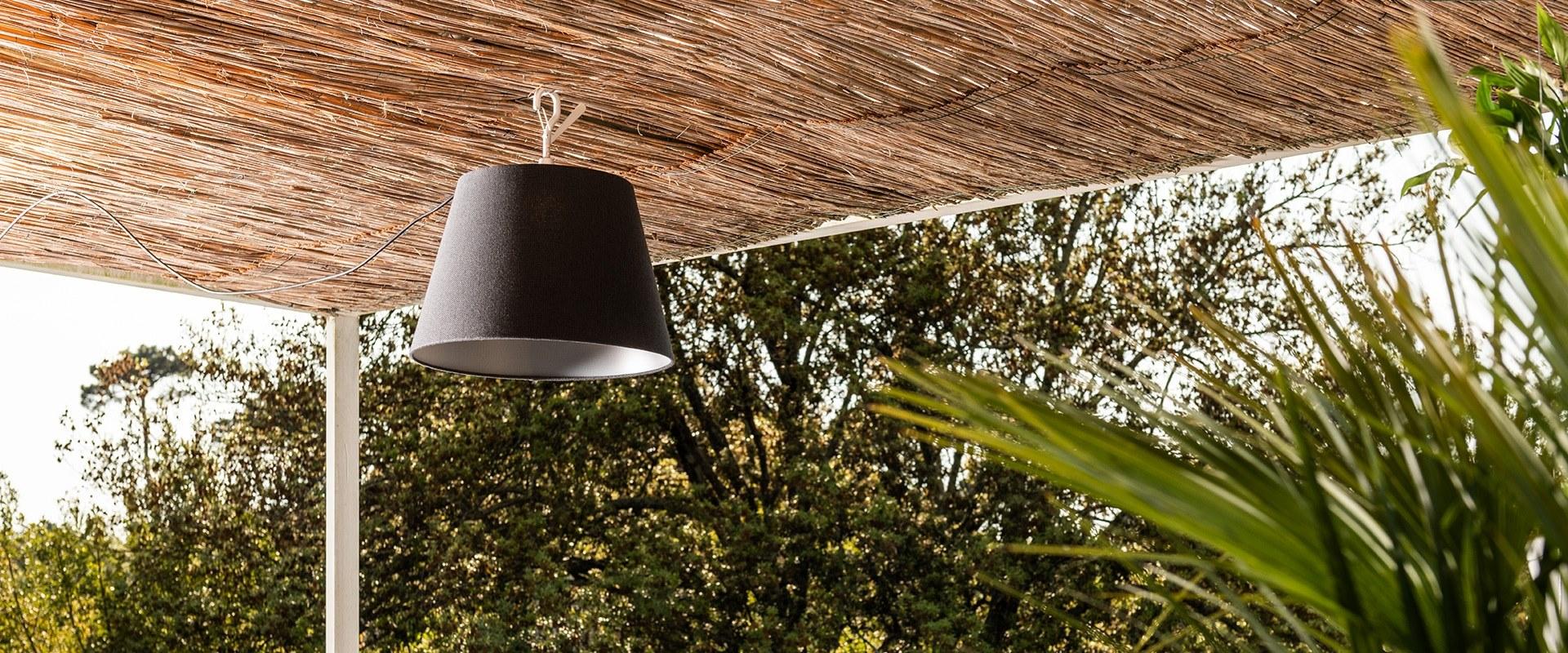 TOLOMEO PARALUME OUTDOOR HOOK Fabric outdoor pendant lamp