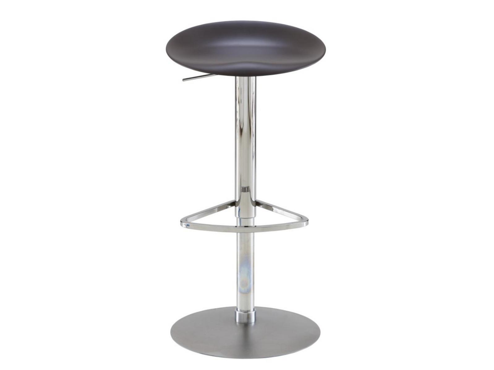 BERRETTO Stool with steel footrest and polyurethane seat