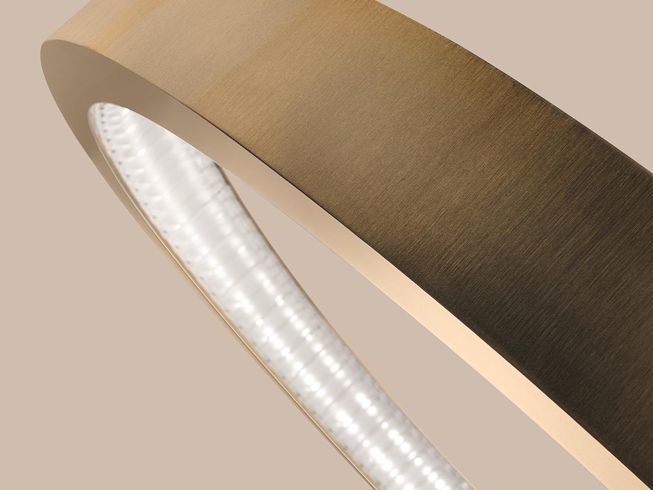 LIBE ROUND S90 LED oak pendant lamp