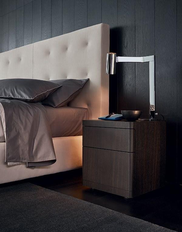 YOU Wooden bedside table with drawers