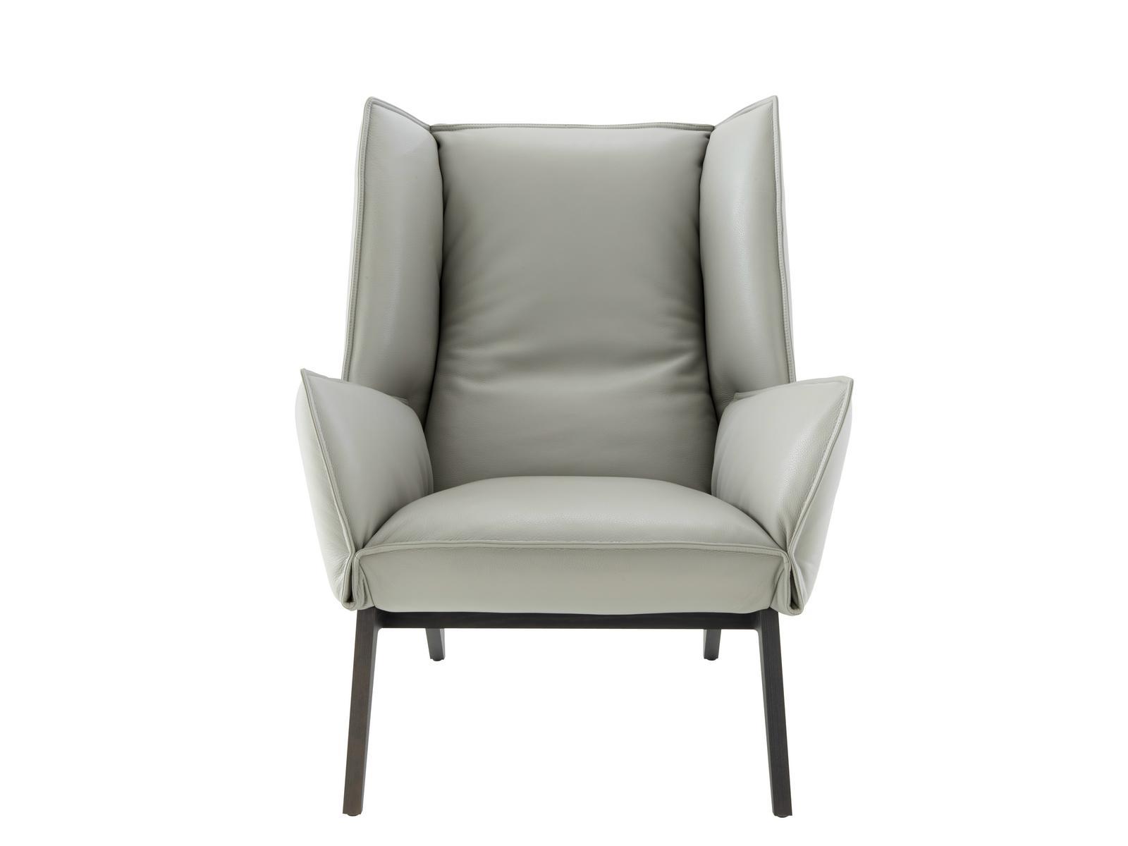 TOA Leather armchair with armrests