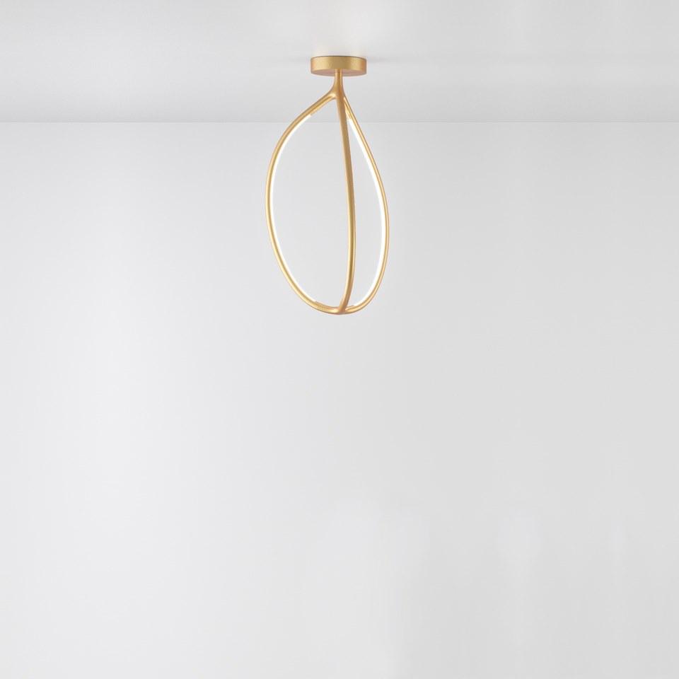 ARRIVAL Aluminium and silicone ceiling lamp