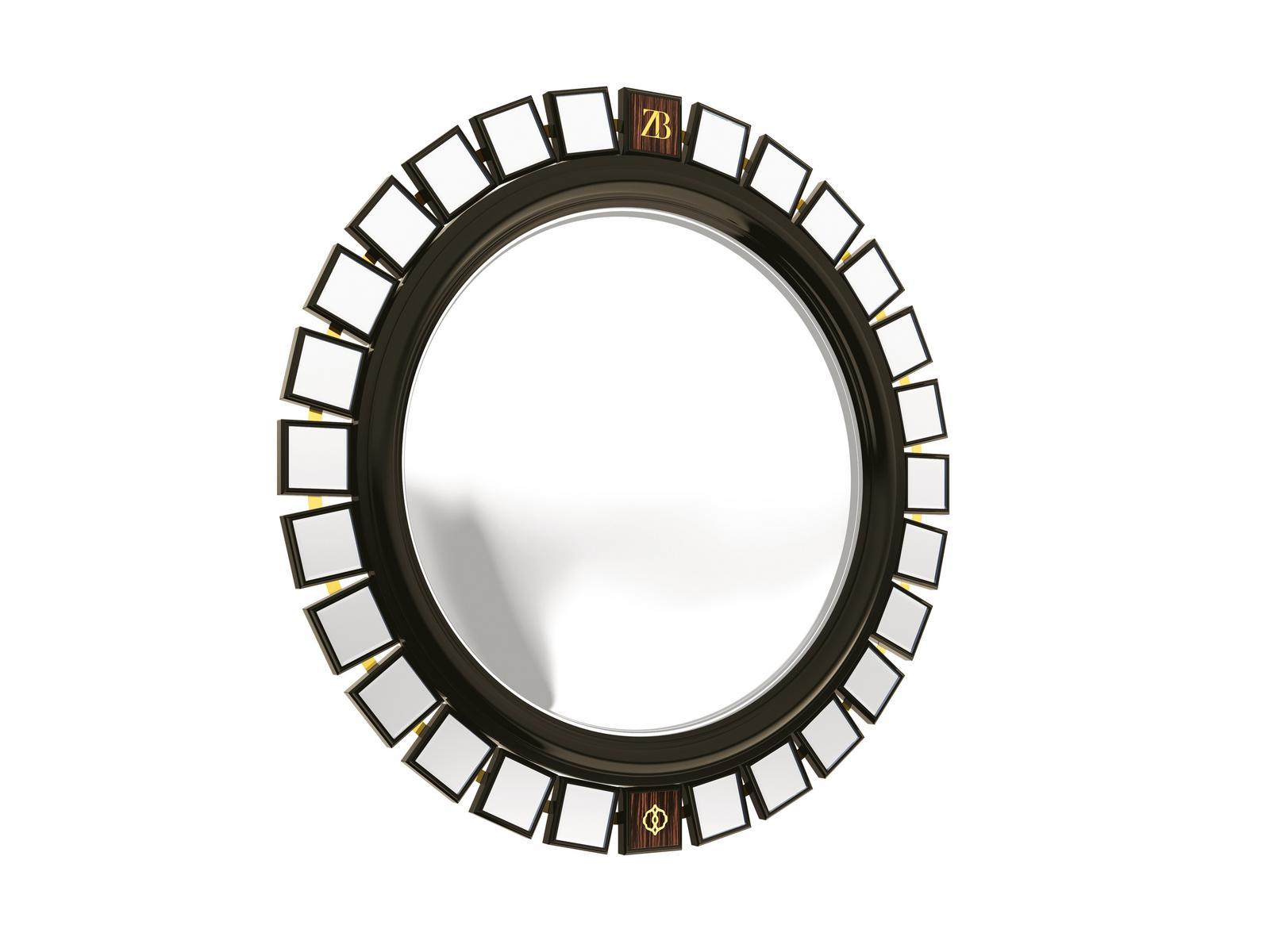 CONSTANCE Round framed wall-mounted mirror