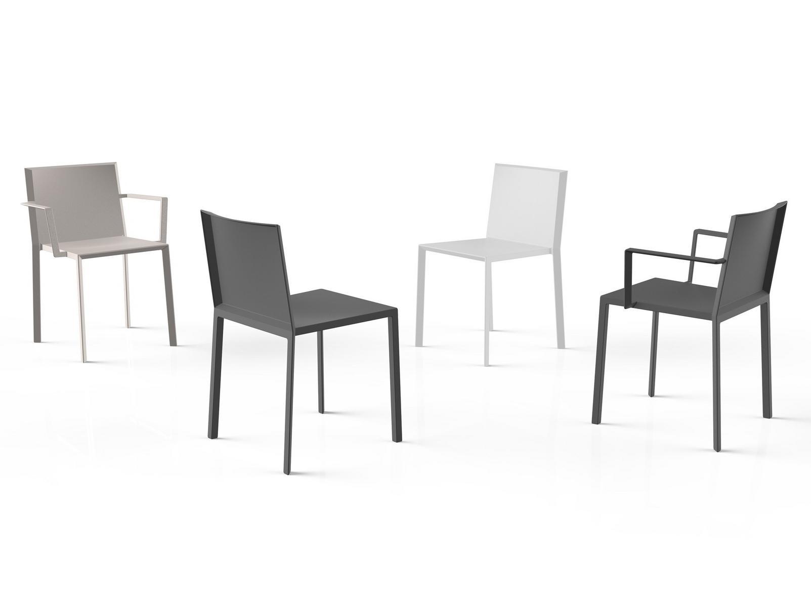 QUARTZ Polyamide garden chair with armrests