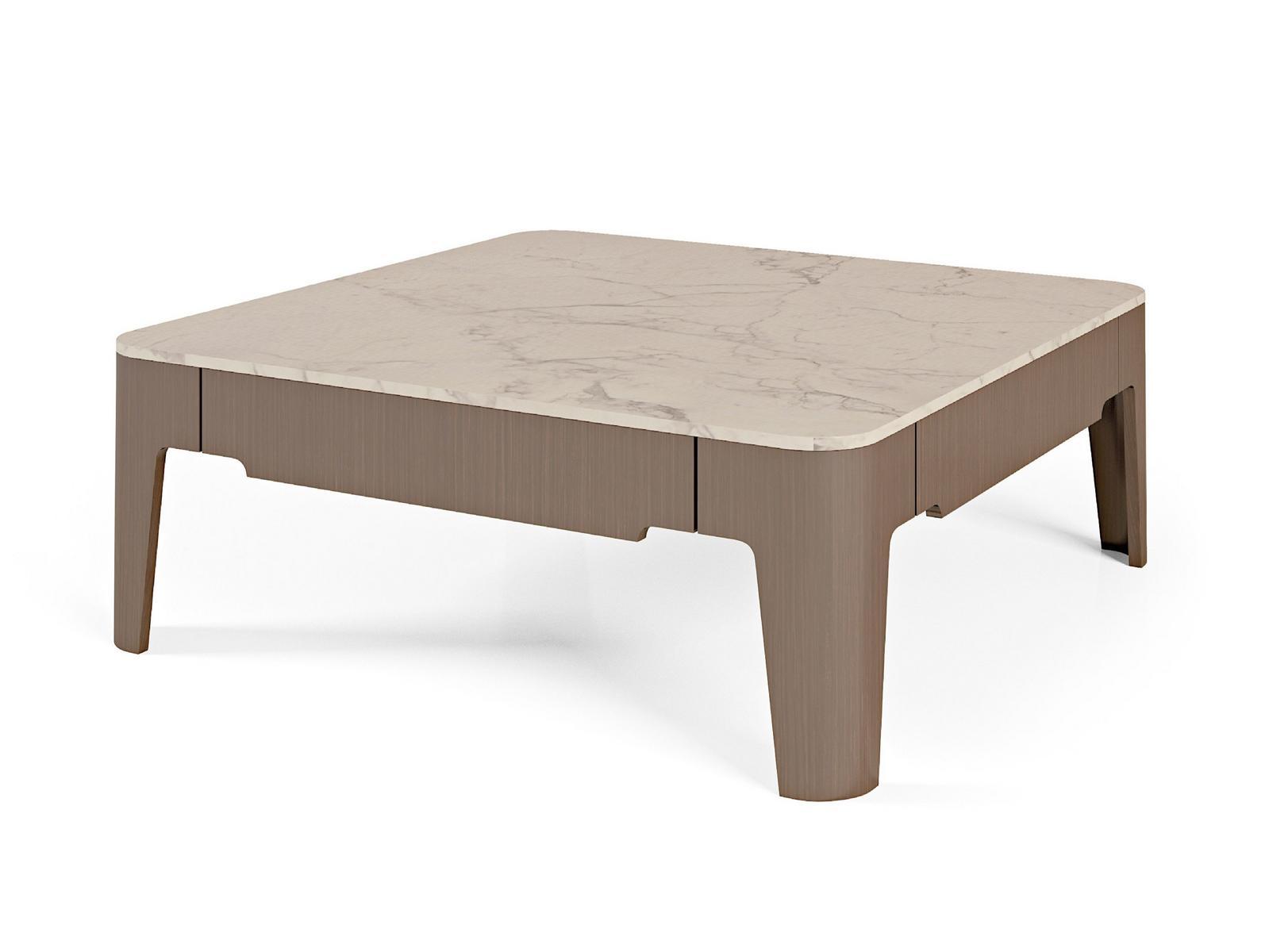 PALAIS ROYAL Low marble coffee table for living room