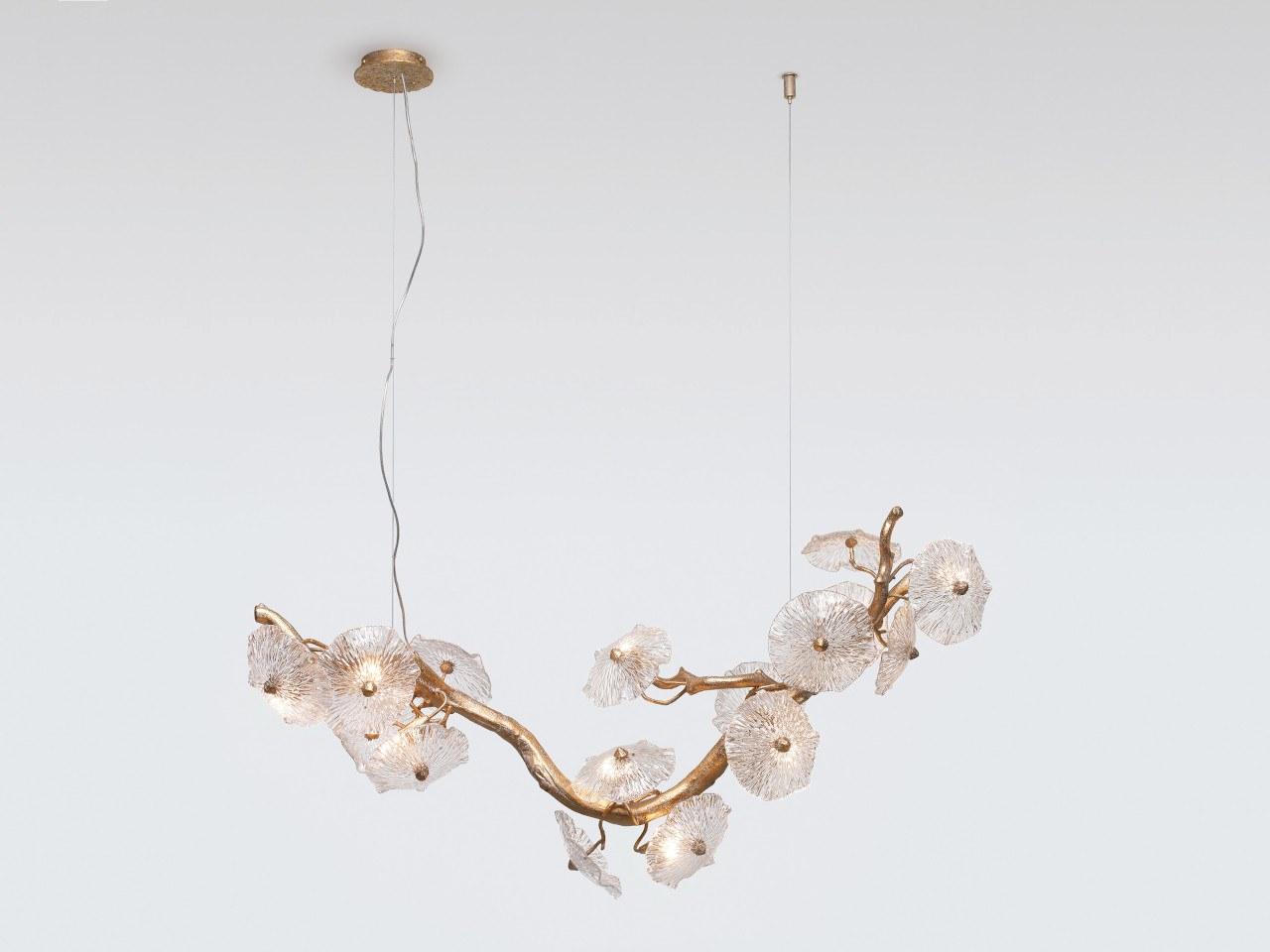 NENUFAR CT3377/12 Handmade bronze pendant lamp NENUFAR CT3377/12 Handmade bronze pendant lamp