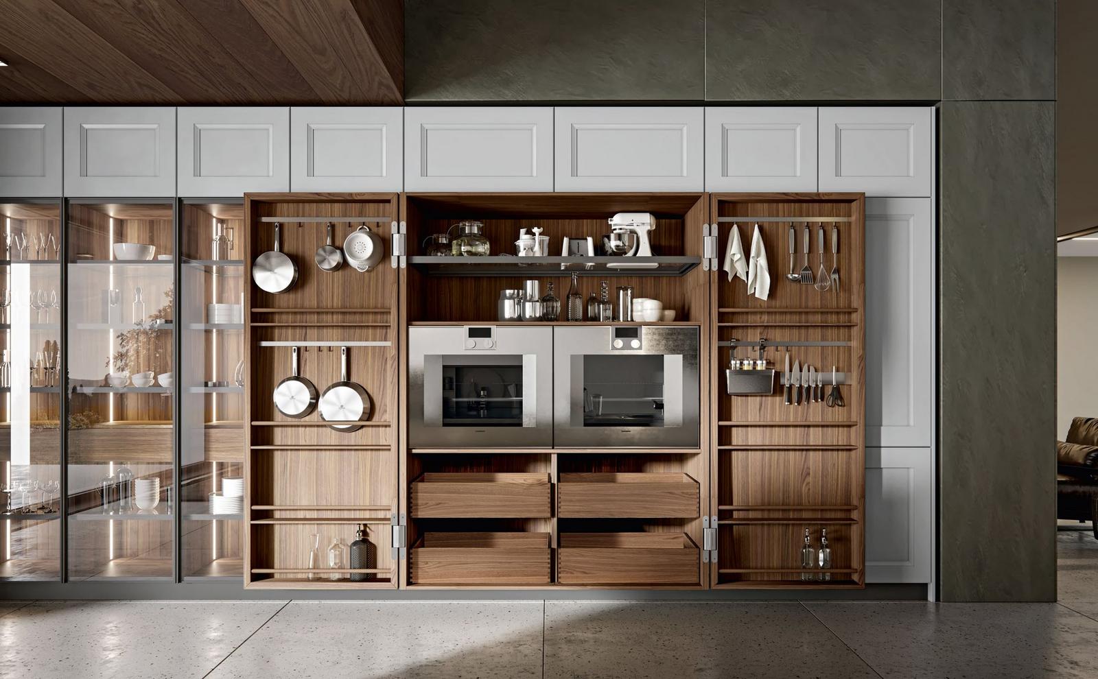 CONTEMPORARY Kitchen with handles