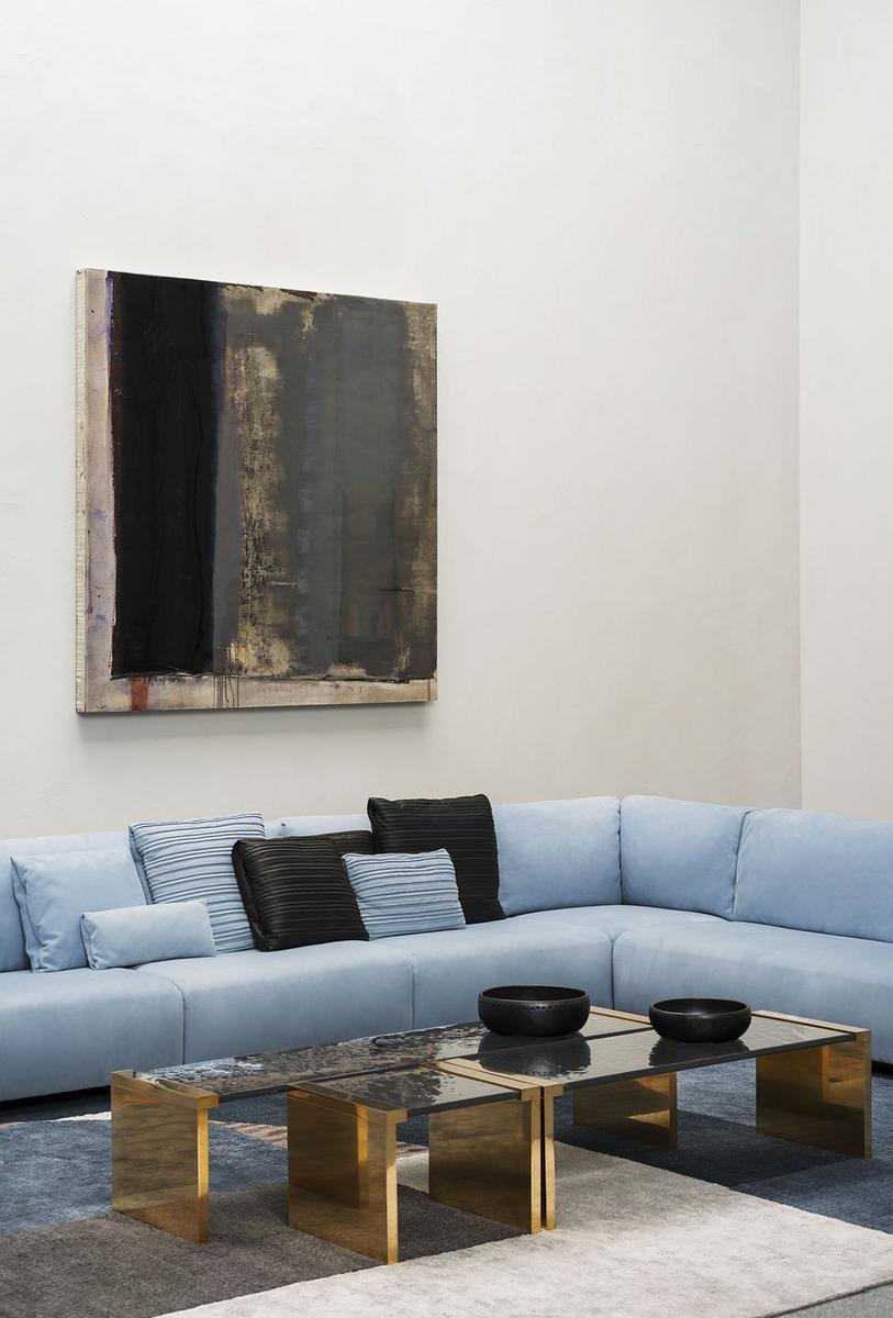 MONSIEUR MODULAR Sectional leather sofa