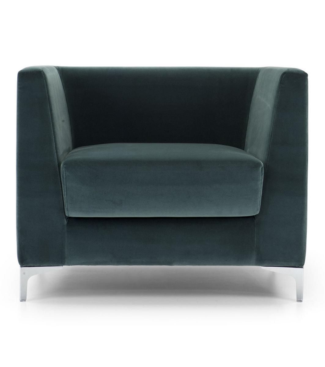 LINCOLN Upholstered armchair with armrests