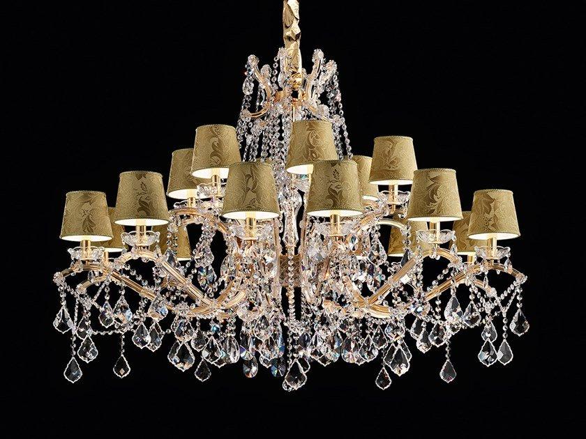 MARIA TERESA VE 986 Painted metal chandelier with crystals