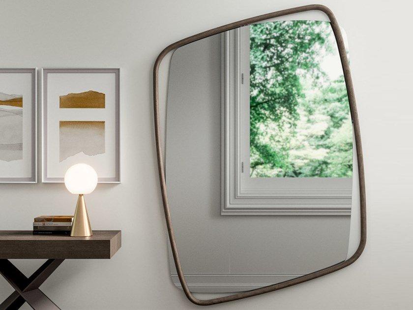 GOLDEN BIG Framed wall-mounted wooden mirror