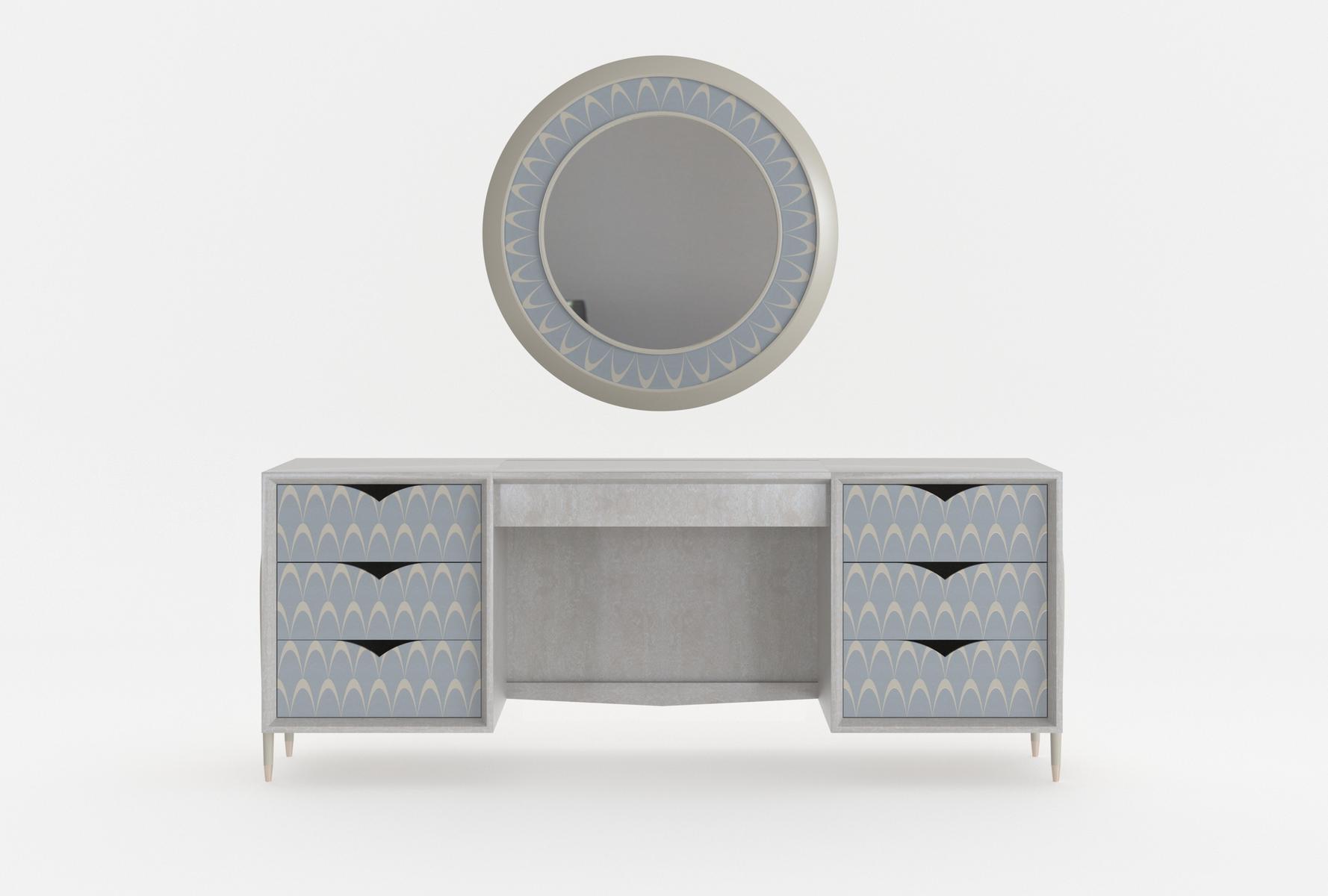 PEACOCK Wood veneer dressing table