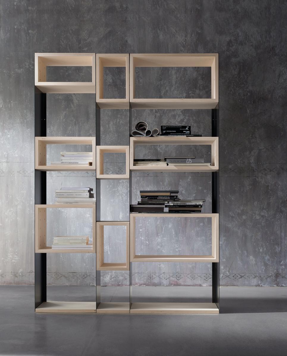 CONCRETE Open modular bookcase