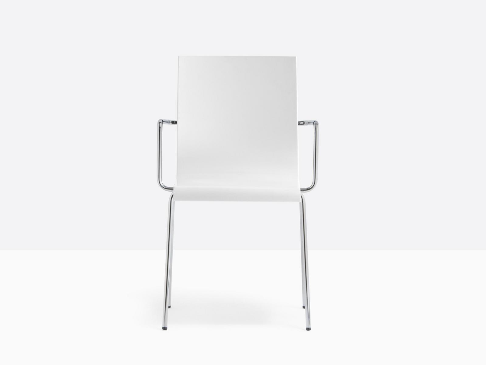 KUADRA 1115 Plastic chair with armrests