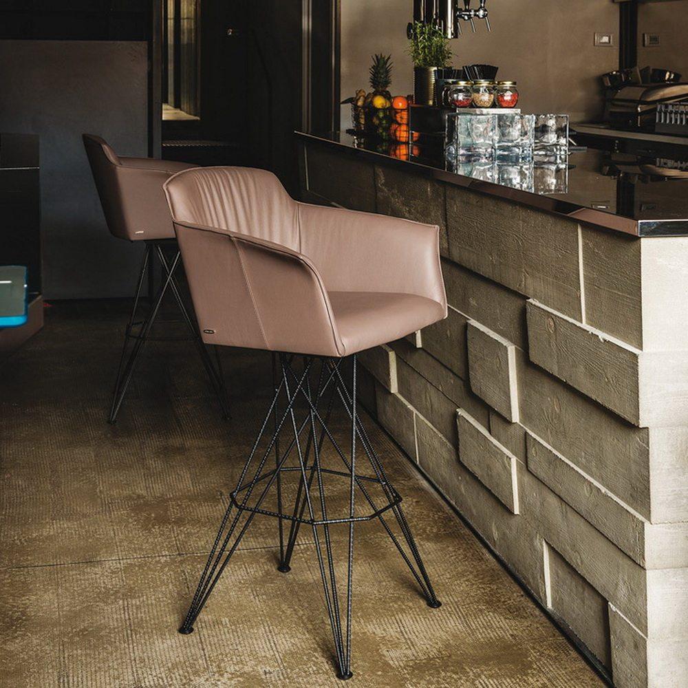FLAMINIO Fabric bar chair