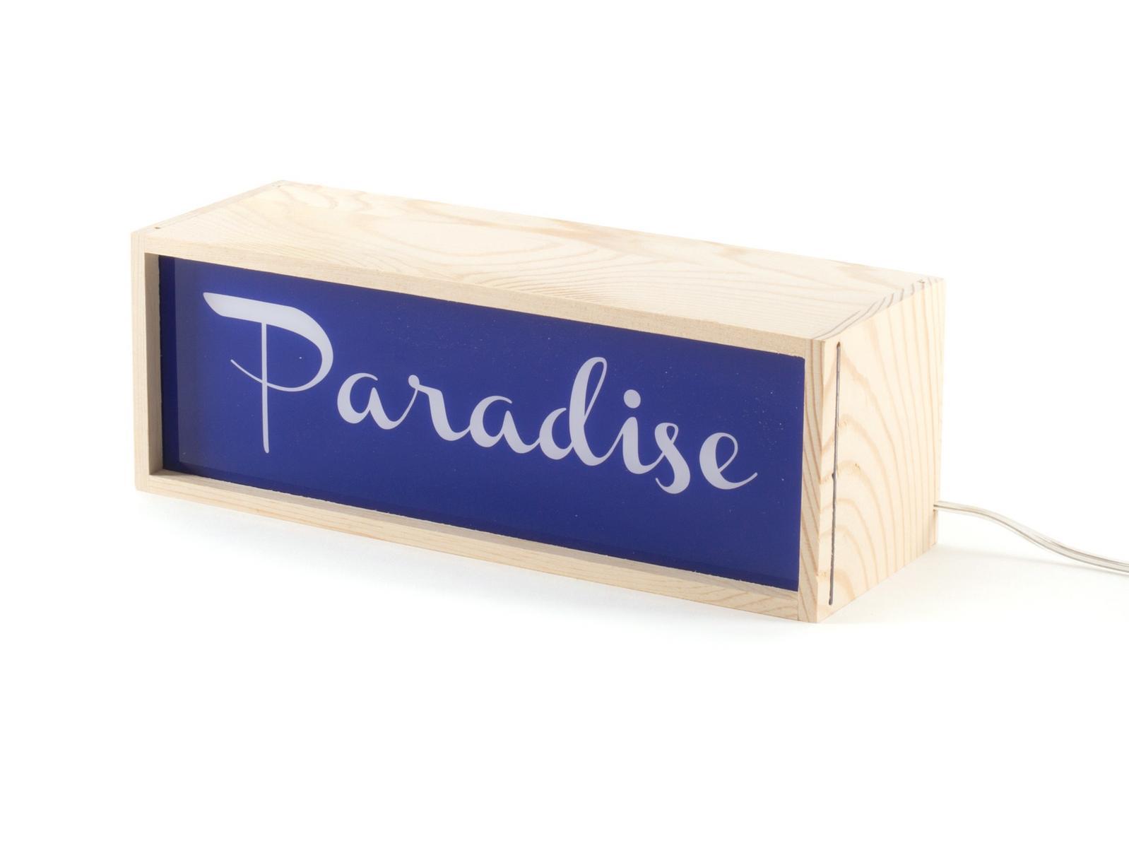 PARADISE LED wooden table lamp
