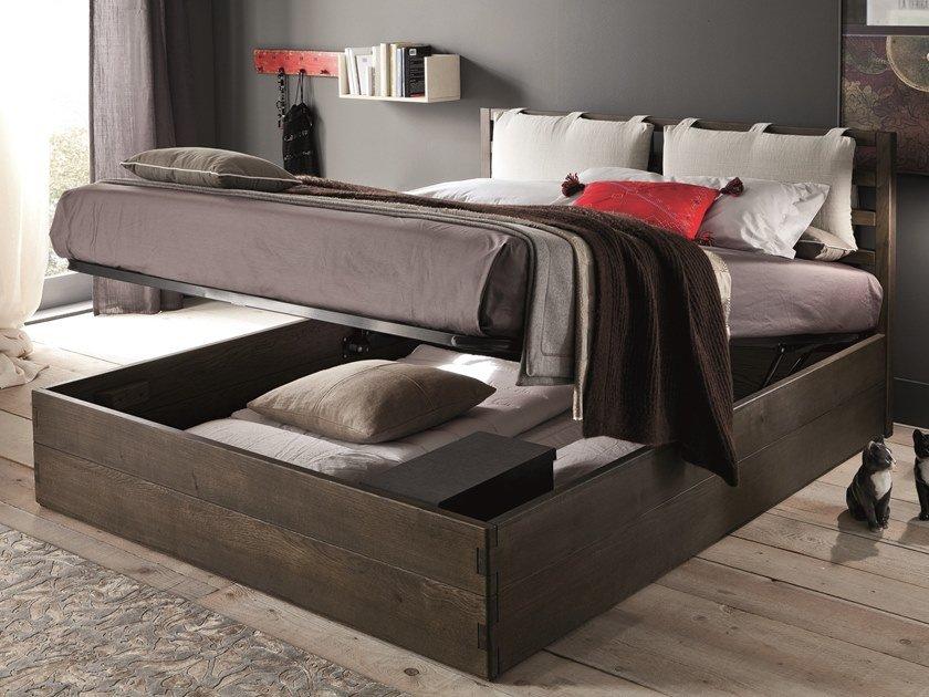 KENZO Oak storage bed