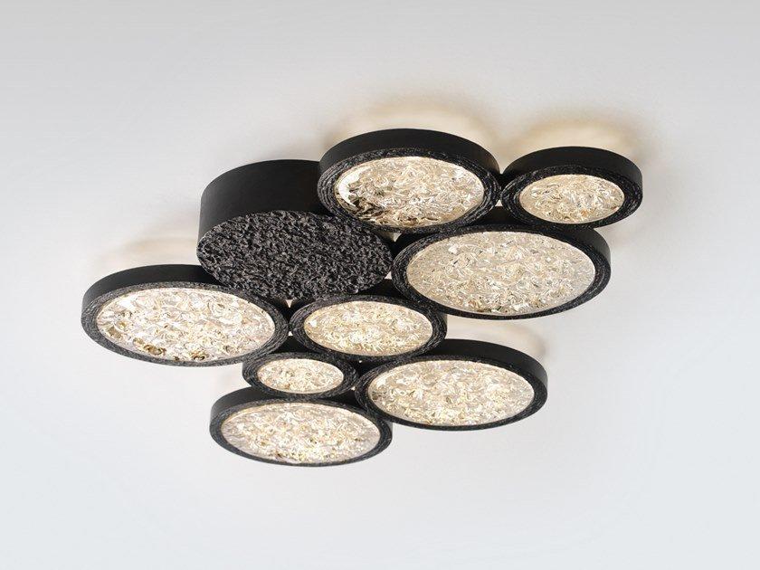 LUNA PL377 LED handmade bronze ceiling light