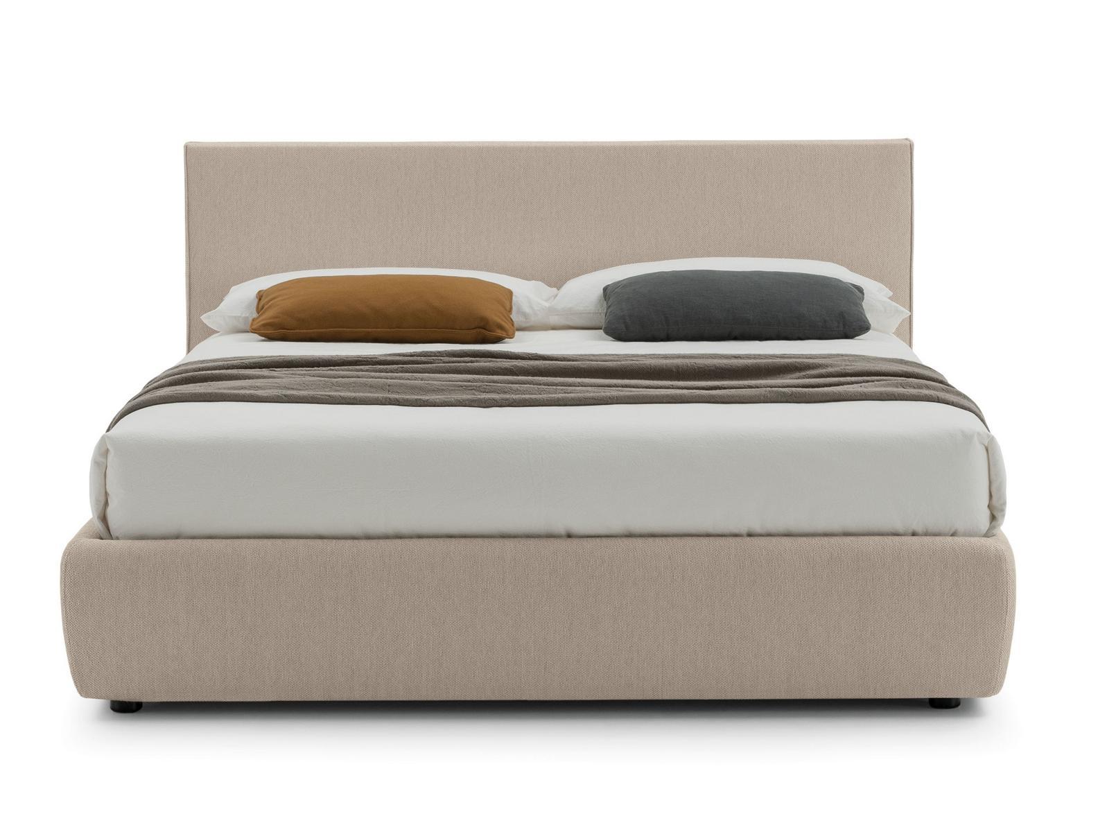METROPOLITAN Storage bed with upholstered headboard