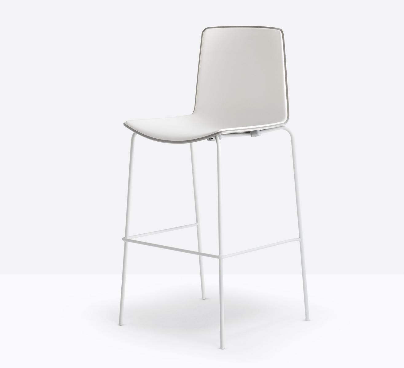 TWEET 896 High polypropylene stool with footrest