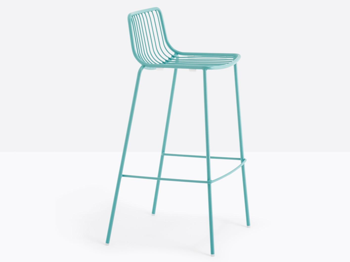 NOLITA 3658 High metal stool with back