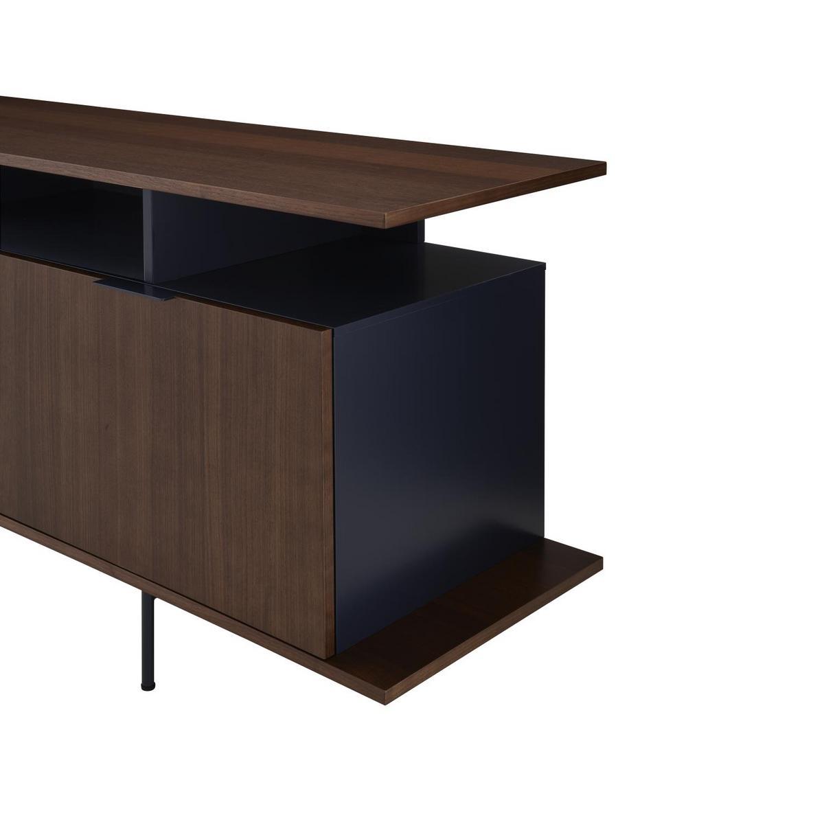 ALANDO Walnut sideboard with flap doors