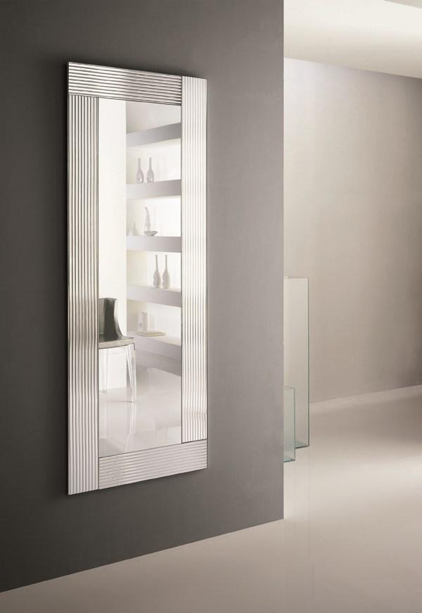 FLUTE Wall-mounted framed mirror