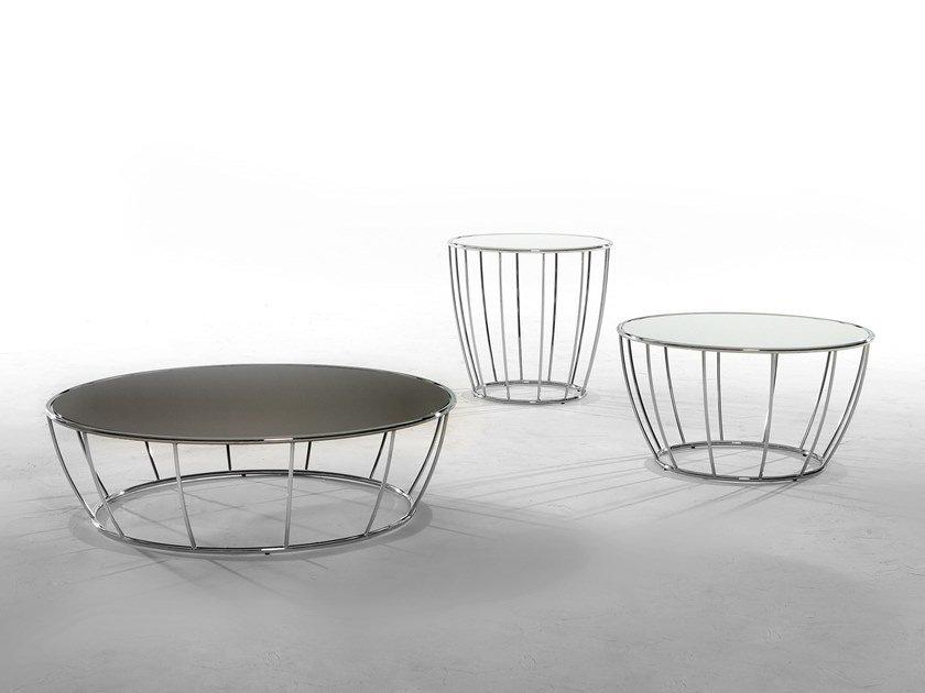 AMBURGO Low round coffee table