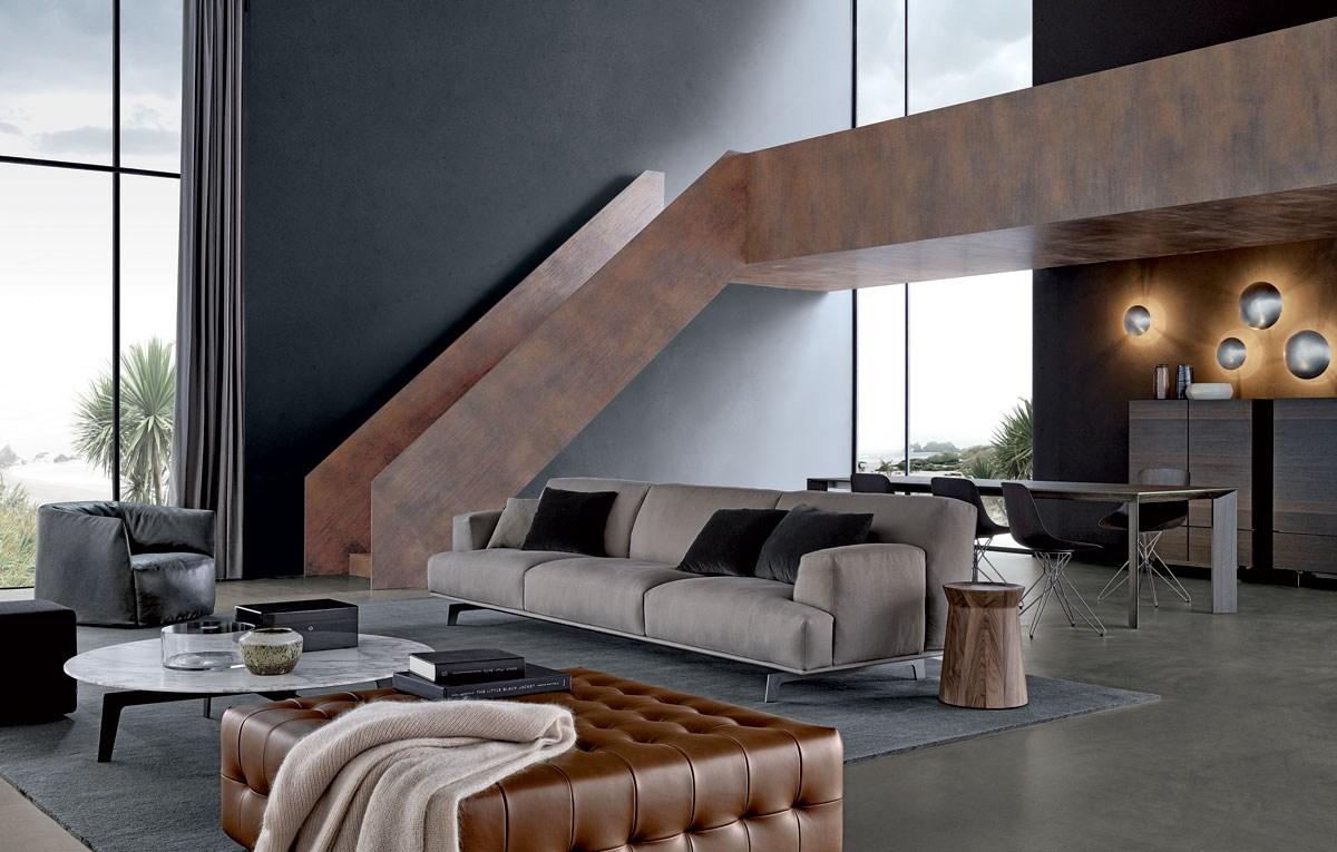 TRIBECA Sectional fabric sofa