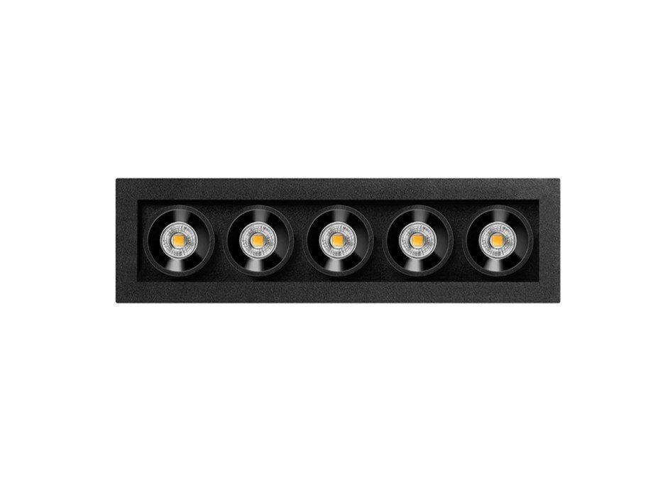 BLACK FOSTER MICRO LED multiple recessed aluminium spotlight