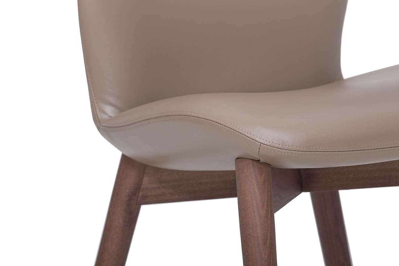 SORRENTO ÈSPRIT Upholstered leather chair
