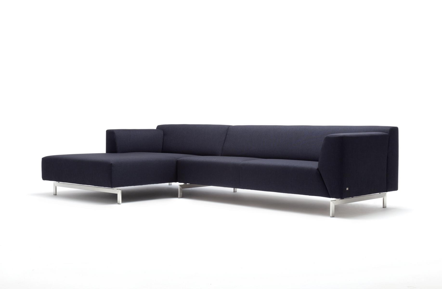318 Sectional fabric sofa with chaise longue