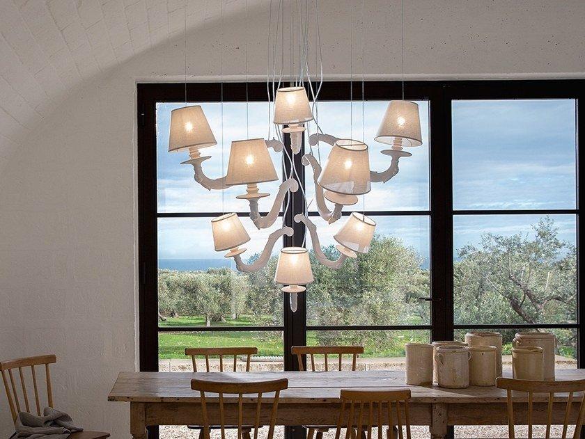 DEJA-VU Indirect light ceramic chandelier
