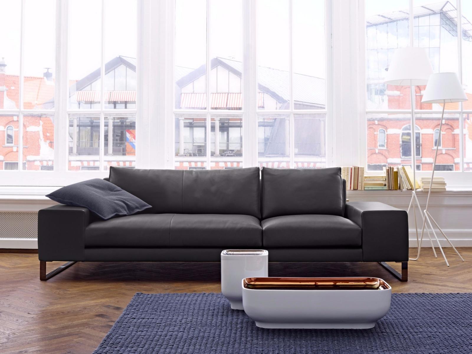 EXCLUSIF 2 3 seater leather sofa